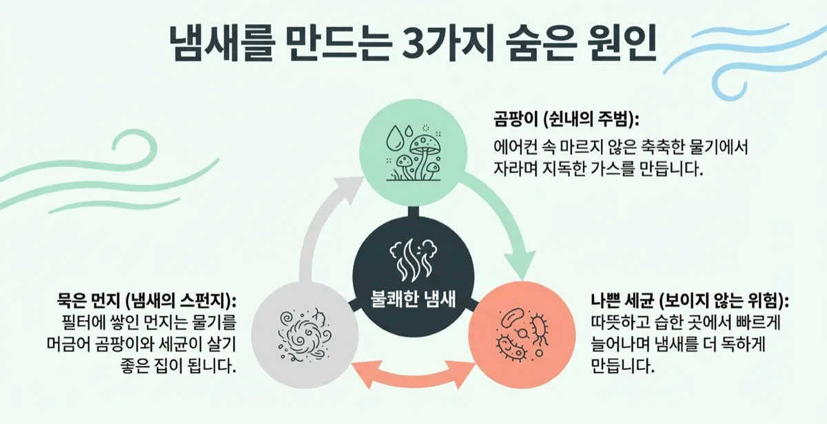 에어컨 냄새 원인 제거 이미지 3